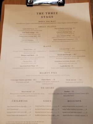 Menu photo 2 Three Stags London, XGL