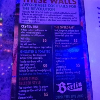 Berlin Bar - Drink menu - Beer Bar Near Me - Las Vegas, Nevada