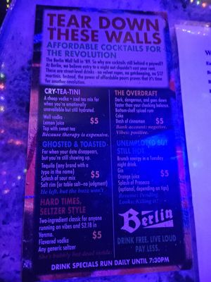 Menu photo 2 Berlin Bar Las Vegas, NV