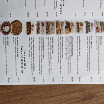 Yakamoz Restaurant - Menu - Turkish Near Me - Paterson, New Jersey