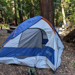 Portola Redwoods State Park - Easy walk from parking to campsite