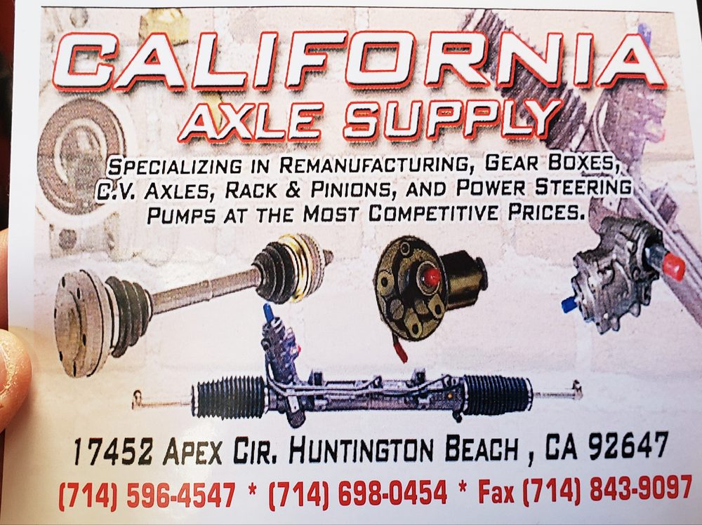 CALIFORNIA AXLE SUPPLY in 17452 Apex Cir, Huntington Beach, California