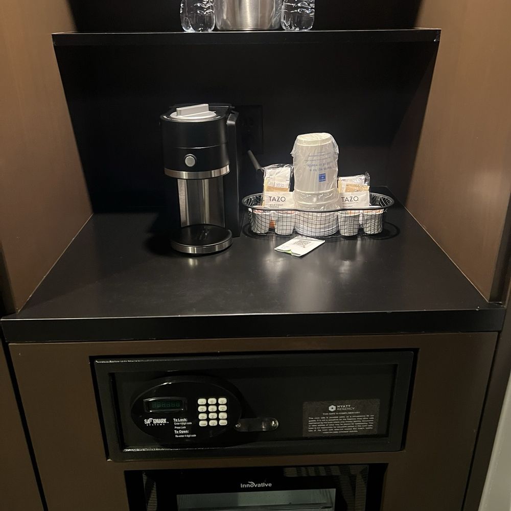 Hyatt Regency Houston - Mini fridge and coffee maker - Hotels Near Me - Houston, Texas Hyatt Regency Houston - Mini fridge and coffee maker - Hotels Near Me - Houston, Texas