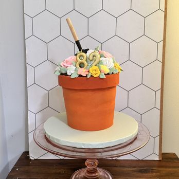 Chaos Custom Cakes - a cake in a flower pot - Custom Cakes Near Me