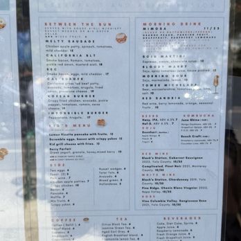Sunny Side Breakfast - Menu as of 7/26/2025 - Breakfast & Brunch Near Me - Sacramento, California Sunny Side Breakfast - Menu as of 7/26/2025 - Breakfast & Brunch Near Me - Sacramento, California