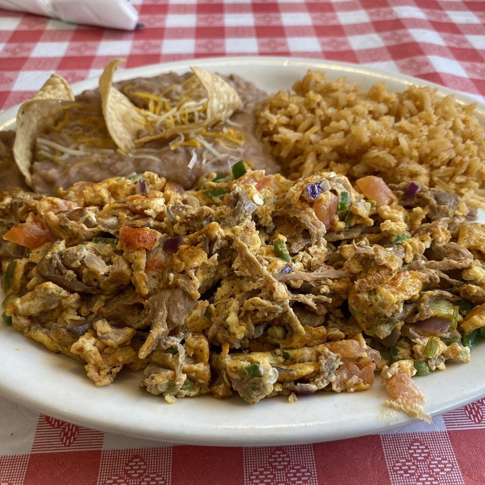 Roys Cafe - Machaca con huevo (served all day!) - Cafes Near Me - Barstow, California Roys Cafe - Machaca con huevo (served all day!) - Cafes Near Me - Barstow, California