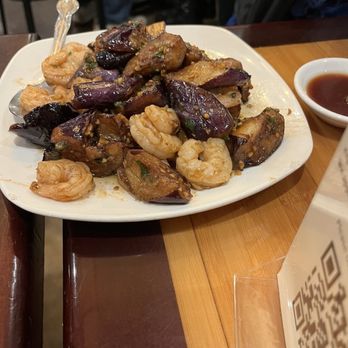 Jeng Chi - Sauteed Eggplant with Shrimp - Bakeries Near Me - Dallas, Texas Jeng Chi - Sauteed Eggplant with Shrimp - Bakeries Near Me - Dallas, Texas