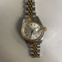 Causeway Coin Company - Ladies stain and gold Rolex watch