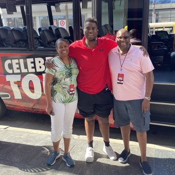 TMZ Tours - Our VIP Tour Guide, TMZ's very own Malcolm with my wife and me. - Bus Tours Near Me - Hollywood, California TMZ Tours - Our VIP Tour Guide, TMZ's very own Malcolm with my wife and me. - Bus Tours Near Me - Hollywood, California