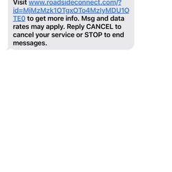 Andrus RV Sales and Service - Text message telling me when he would be there!