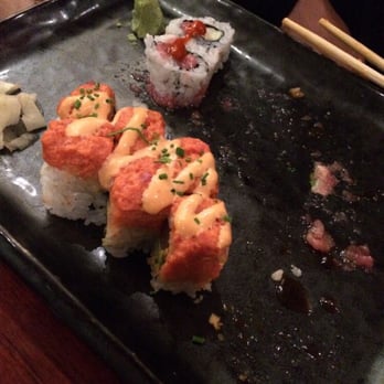 Raku - Deluxe spicy tuna roll and crunchy spicy toro roll (special) - Asian Fusion Near Me - Bethesda, Maryland Raku - Deluxe spicy tuna roll and crunchy spicy toro roll (special) - Asian Fusion Near Me - Bethesda, Maryland