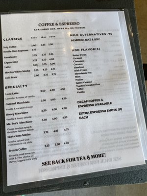 Menu photo 6 Mr. Bee's Coffee & Teas Santa Rosa, NM Menu photo 6 Mr. Bee's Coffee & Teas Santa Rosa, NM