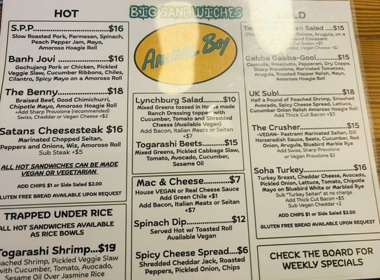 Menu photo 1 Animal Boy Baltimore, MD