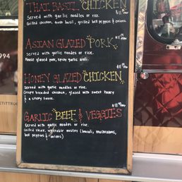 Menu for the event