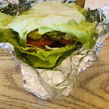 Five Guys - Bacon cheese burger sans bun - Burgers Near Me - San Antonio, Texas