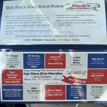Rich's Auto Technology Services - Auto Repair Near Me - Melbourne, Florida Rich's Auto Technology Services - Auto Repair Near Me - Melbourne, Florida