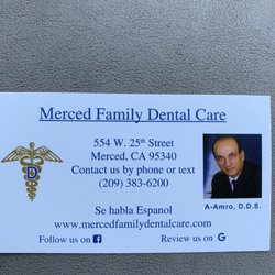 Merced Family Dental Care - Business card for Merced Family Dental Care.