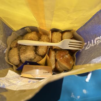 Wetzel's Pretzels - Left: Almond Crunch Bitz  Right: original bites - Pretzels Near Me - San Diego, California