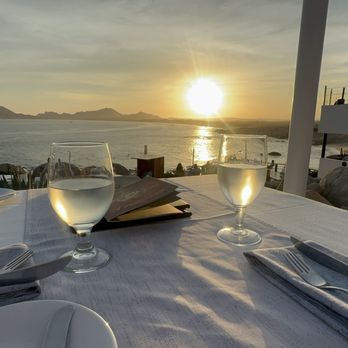 Sunset Monalisa - View from our table - Mediterranean Near Me - Cabo San Lucas, BCS