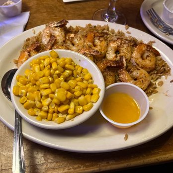 Texas Roadhouse - Grilled shrimp over rice with corn - Steakhouses Near Me - Bedford, Texas