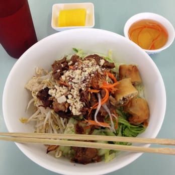 Pho House - Bun with spring roll - Vietnamese Near Me - Lawndale, California