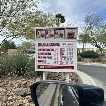 In-N-Out Burger - Updated menu pic. Saw some older ones. Prices have definitely gone up but still worth it. - Burgers Near Me - North Las Vegas, Nevada