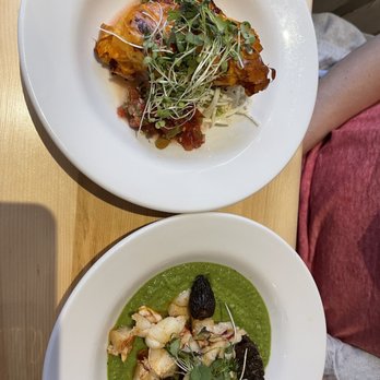 Patente et Machin - two plates of food - Canadian (New) Near Me - Quebec City, Quebec Patente et Machin - two plates of food - Canadian (New) Near Me - Quebec City, Quebec