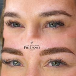 Wake Up With Makeup By Lou - Phibrows combination of Microblading and shading