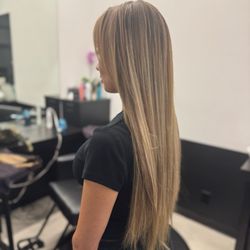 Studio Thirty Three Salon - Ash Blonde Balayage with 22 inch extensions