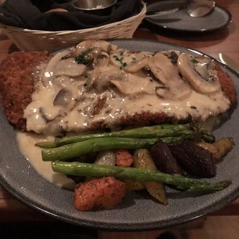 Christmas Farm Inn Restaurant - Veal Schnitzel in a rich mushroom sauce - Pubs Near Me - Jackson, New Hampshire