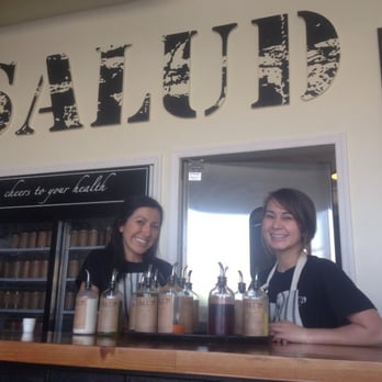 Salud Juice - Angela and Missy letting us taste all of their delicious juices - Juice Bars & Smoothies Near Me - Long Beach, California