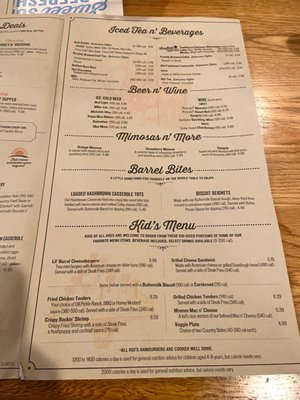 Menu photo 5 Cracker Barrel Old Country Store Ocala, FL