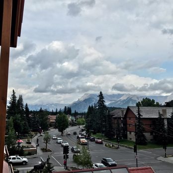 Moose Hotel & Suites - Balcony views from the suite - Hotels Near Me - Banff, Alberta Moose Hotel & Suites - Balcony views from the suite - Hotels Near Me - Banff, Alberta