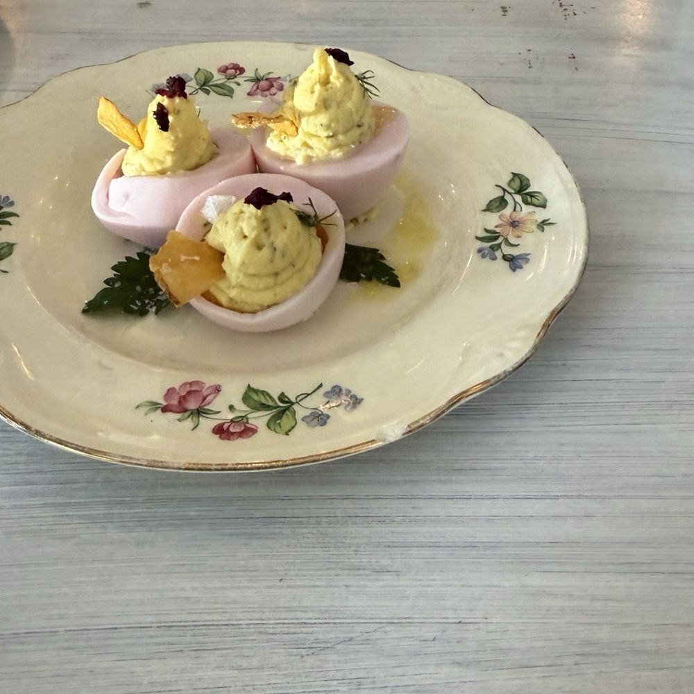 Root And Bone - Pickled deviled eggs - Southern Near Me - Horse Shoe, North Carolina Root And Bone - Pickled deviled eggs - Southern Near Me - Horse Shoe, North Carolina