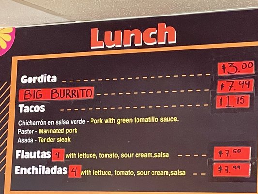 Menu photo 3 Tortilleria Terrell Terrell, TX