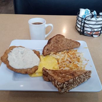 Diner 67 - Country fried steak and eggs! - Burgers Near Me - Lomira, Wisconsin