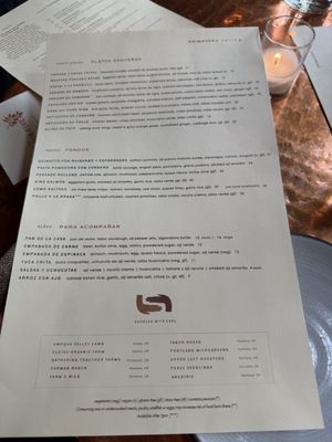 Menu photo 1 Andina Portland, OR