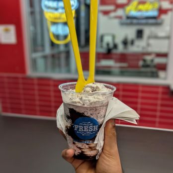 Andy's Frozen Custard - Medium Snowmonster - sooo good!! IG - @bilalandjesseatfood - Ice Cream & Frozen Yogurt Near Me - Edmond, Oklahoma Andy's Frozen Custard - Medium Snowmonster - sooo good!! IG - @bilalandjesseatfood - Ice Cream & Frozen Yogurt Near Me - Edmond, Oklahoma