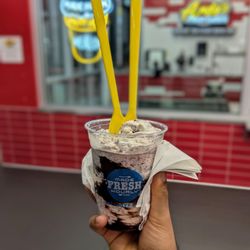 Andy's Frozen Custard - Medium Snowmonster - sooo good!! IG - @bilalandjesseatfood
