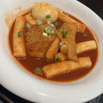 Parkside Spa & Sauna - Rice cakes, fish cakes, and boiled egg in spicy sauce - Massage Near Me - Annandale, Virginia