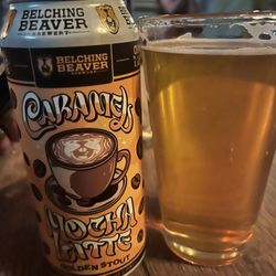 Piñon Bottle - Canned Belching Beaver caramel mocha latte golden stout