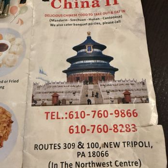 China II - Chinese Near Me - New Tripoli, Pennsylvania