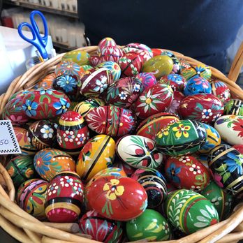 DJ's Market - Wooden painted Easter eggs for sale - International Grocery Near Me - Boston, Massachusetts DJ's Market - Wooden painted Easter eggs for sale - International Grocery Near Me - Boston, Massachusetts