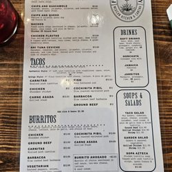 Flor De Maguey - Menu