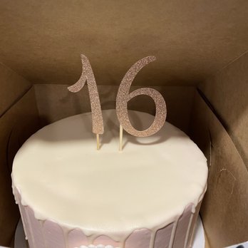Cakes by Stephanie - Sweet 16 drip cake. - Bakeries Near Me - Monroe, Michigan