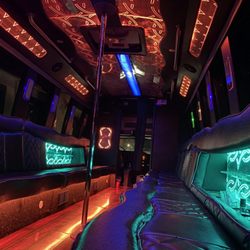 Miami Shuttle Van - Rolling Disco Party Bus