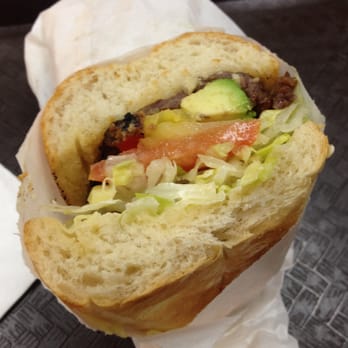 Duffin's Donuts - Beef steak and avocado sandwich~ - Donuts Near Me - Vancouver, British Columbia