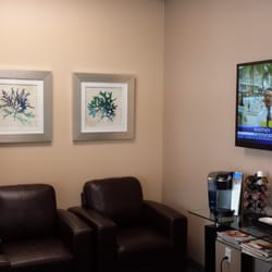 Peter Do DDS - Reception area - Choose your own flavored fresh brewed coffee, juices, and water while filling out paperwork.