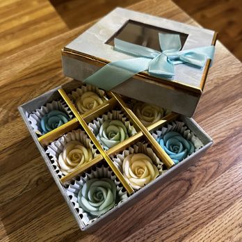 Chocolate Lover - Wrapped with a bow and even included a "Happy Anniversary" card! - Chocolatiers & Shops Near Me - Van Nuys, California