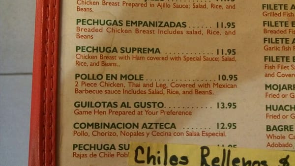 Menu photo 8 La Quebrada Aurora, IL